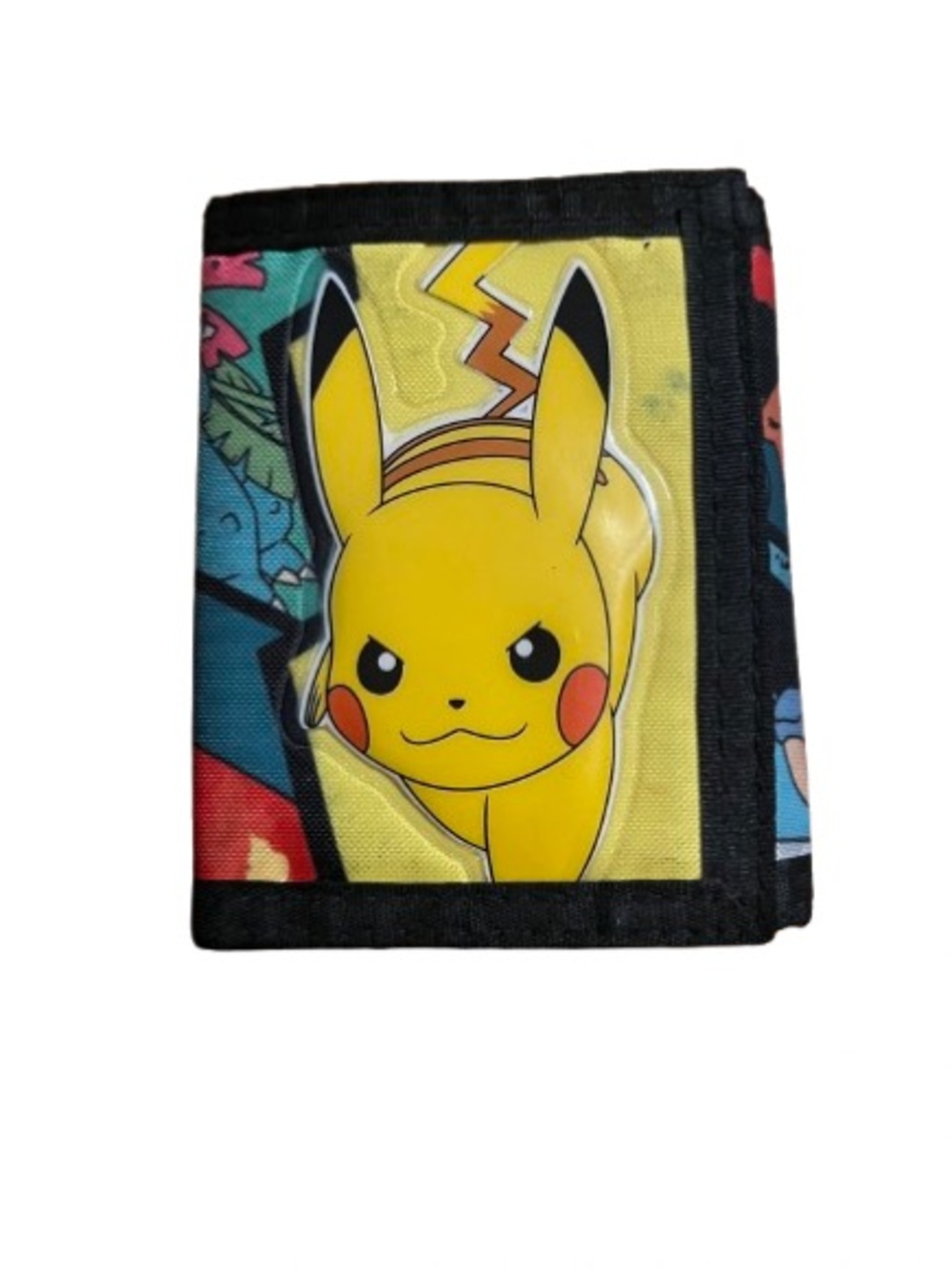 Pokémon Pikachu Yellow Trifold Velcro Wallet - Licensed Character Design